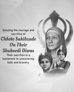 Chhote Sahibzade Shaheedi Diwas illustration