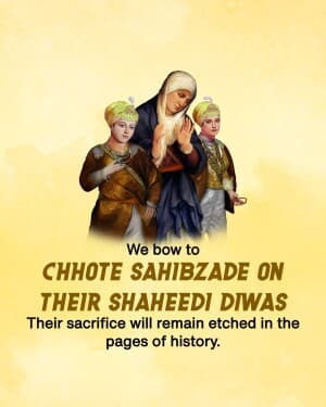 Chhote Sahibzade Shaheedi Diwas graphic