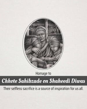 Chhote Sahibzade Shaheedi Diwas banner