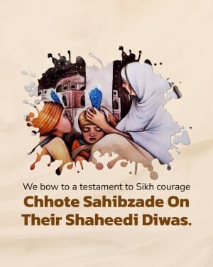 Chhote Sahibzade Shaheedi Diwas poster