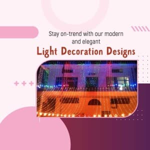 Light Decoration promotional template