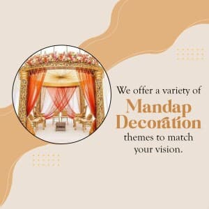 mandap decoration facebook banner