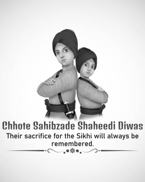 Chhote Sahibzade Shaheedi Diwas post