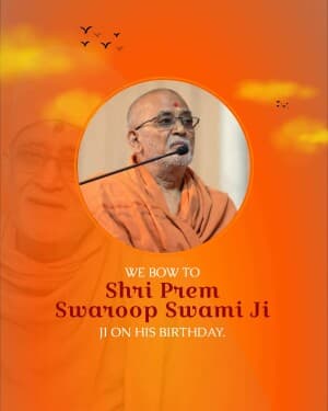 Prem Swaroop Swami Birthday poster