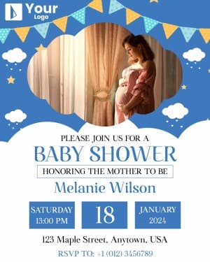 Babyshower poster Maker