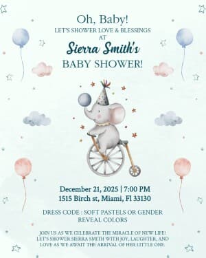 Babyshower Instagram banner