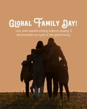 Global family day Facebook Poster