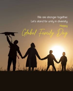 Global family day poster Maker