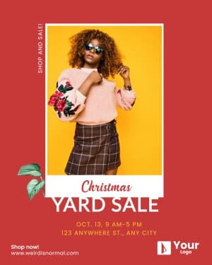 Yard Sale whatsapp status poster