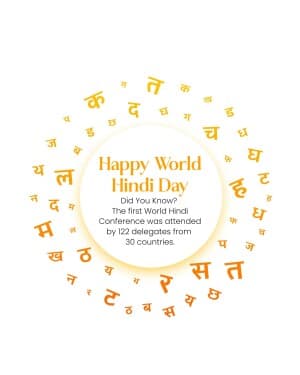 World Hindi Day image