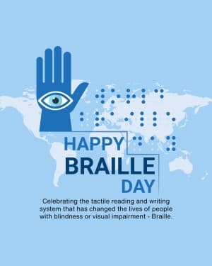 World Braille Day event advertisement