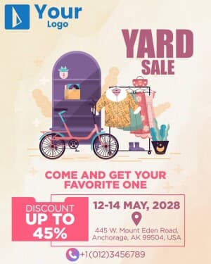 Yard Sale Social Media poster