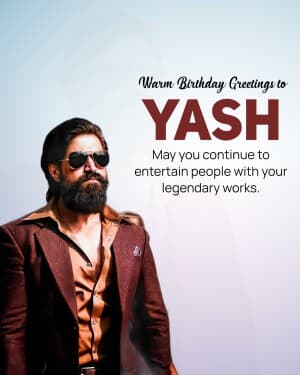 Yash Birthday banner