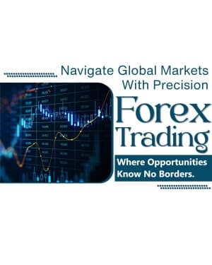 Forex trading marketing poster