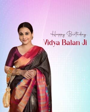Vidya Balan Birthday illustration