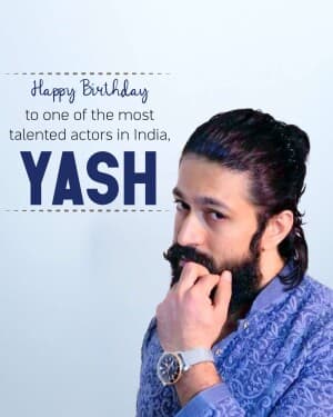 Yash Birthday poster