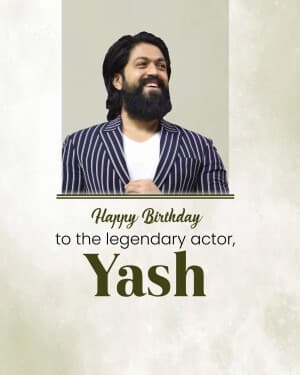 Yash Birthday illustration
