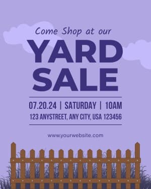 Yard Sale post