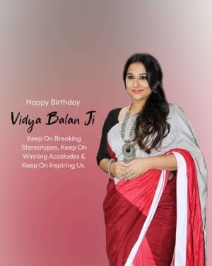 Vidya Balan Birthday post
