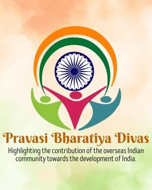 Pravasi Bharatiya Divas creative image
