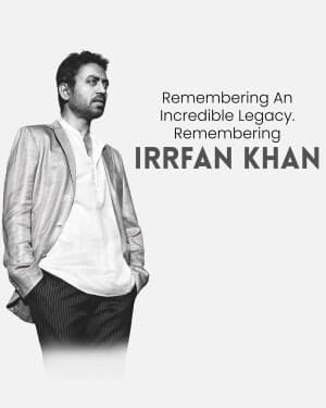 Irrfan Khan Jayanti flyer