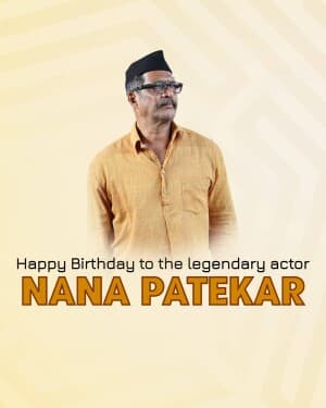 Nana Patekar Birthday graphic