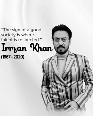 Irrfan Khan Jayanti post