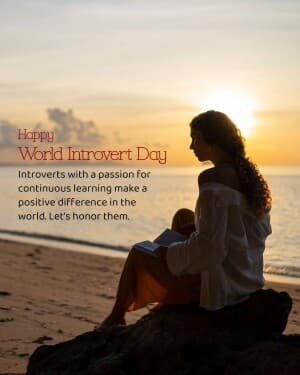 World Introvert Day poster Maker