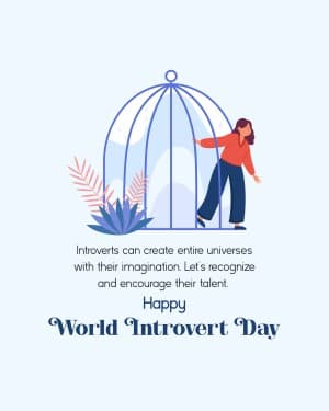 World Introvert Day event advertisement