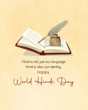 World Hindi Day banner