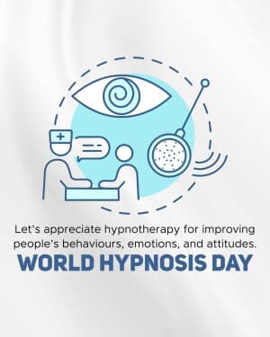 World Hypnosis Day flyer