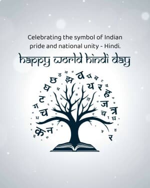 World Hindi Day poster