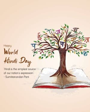World Hindi Day post