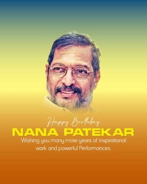 Nana Patekar Birthday image