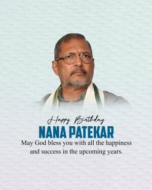 Nana Patekar Birthday banner