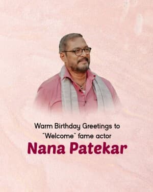 Nana Patekar Birthday poster