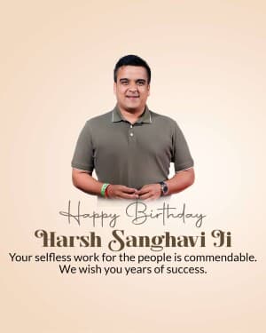 Harsh Sanghavi Birthday post