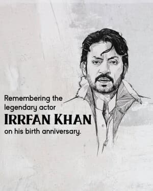 Irrfan Khan Jayanti graphic