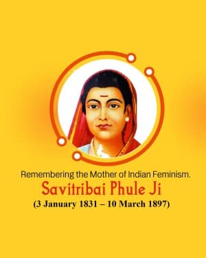 Savitribai Phule Jayanti image