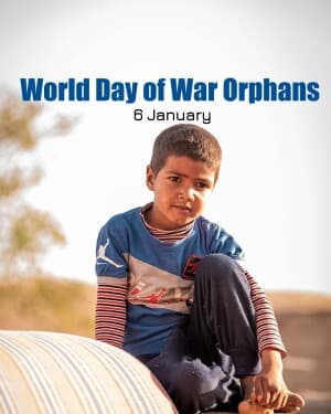 World Day Of War Orphans illustration