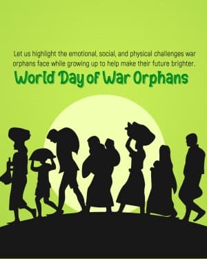 World Day Of War Orphans creative image