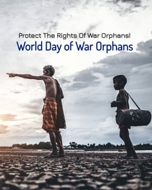 World Day Of War Orphans event advertisement