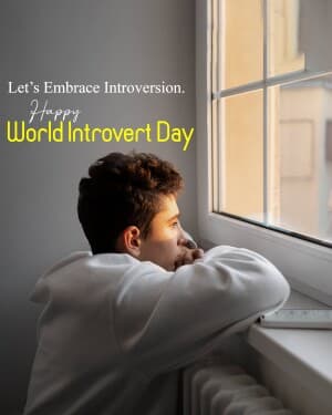 World Introvert Day flyer