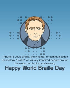 World Braille Day banner