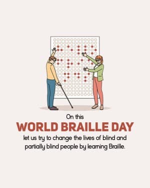 World Braille Day poster