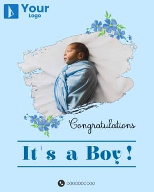 It's a Boy & It's a Girl Instagram flyer