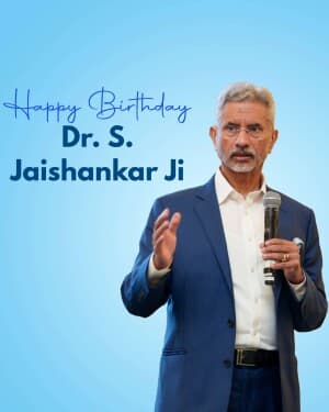 S. Jaishankar Birthday illustration