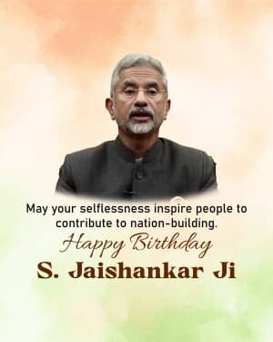 S. Jaishankar Birthday post