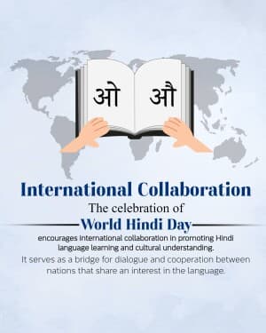 Importance of World Hindi Day illustration