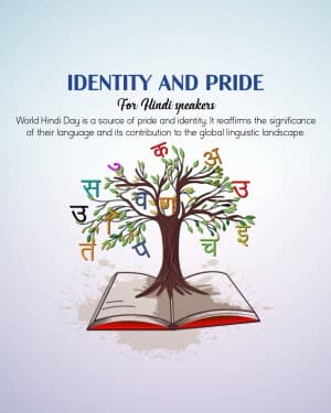 Importance of World Hindi Day graphic